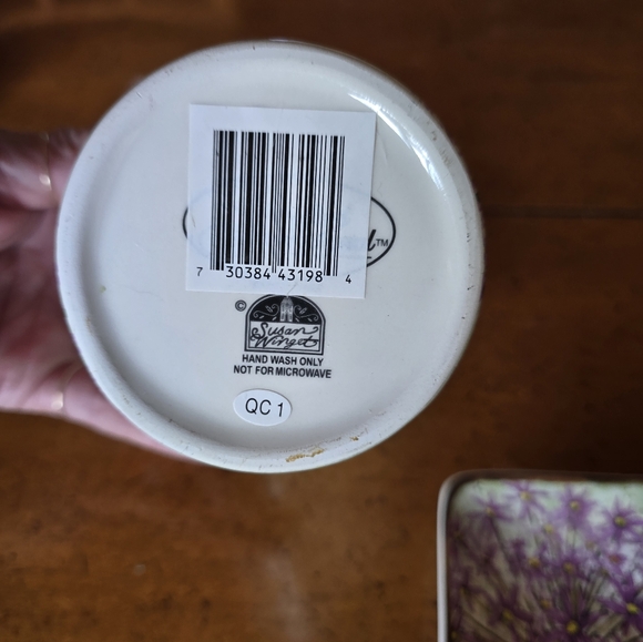 New Susan Winget butterfly floral "Plant your wishes"Herb Pot And Accessory tray - Picture 9 of 9